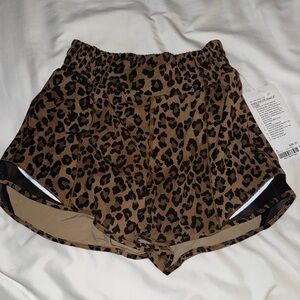 lululemon athletica Leopard Print Athletic Shorts - Brown & Black